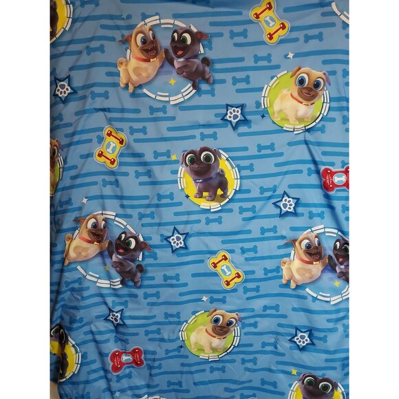Disney Puppy Dog Pals Toddler Bed Blanket 42 X 57 Blue Gray Dogs Disney Jr - Picture 1 of 3
